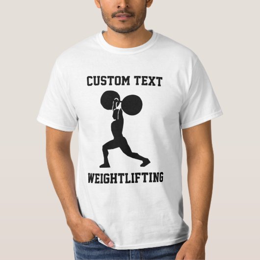 Eigenes Gewichtsheben T-Shirt (Vorderseite)