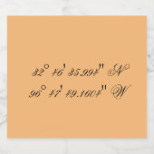 Eigenes GPS-Funkelweinlabel Schaumweinetikett (Einzelnes Label)