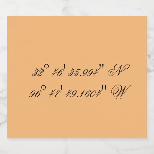 Eigenes GPS-Funkelweinlabel Schaumweinetikett (Einzelnes Label)