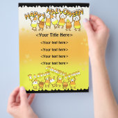 Eigenes Halloween-Business oder Personal Flyer (Hand)