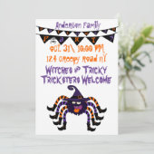 Eigenes Halloween-Party Einladung (Stehend Vorderseite)