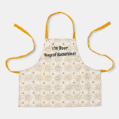 Eigenes, handgezogenes Sonnenmuster Schürze (Vorderseite)