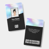 Eigenes Hintergrundbild Firmenname Ausweis (Vorder- & Rückseite)