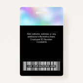 Eigenes Hintergrundbild Firmenname Ausweis (Rückseite)