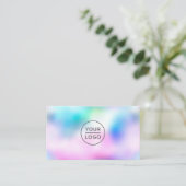 Eigenes holografisches Logo Visitenkarte (Stehend Vorderseite)