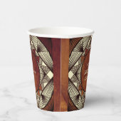 Eigenes Holz Rustikale moderne Maskuline Geburtsta Pappbecher (Rechts)