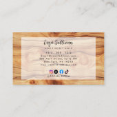 Eigenes Holz Visitenkarte (Rückseite)