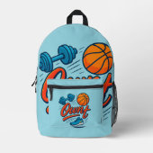 EIGENES IT - Motivierend Sport- und Schulrucksack Bedruckter Rucksack (Vorderseite)