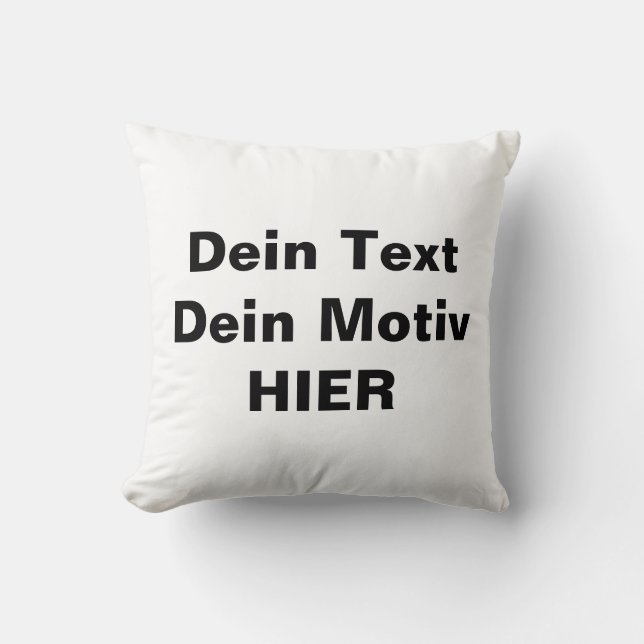 Eigenes Kissen gestalten (Vorderseite)