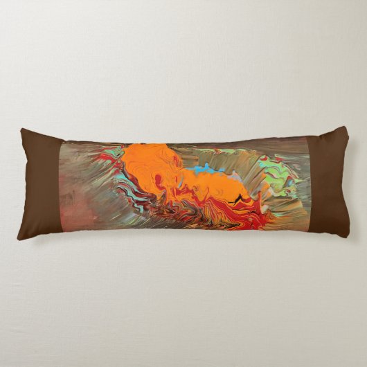 Eigenes Kissen "Orange Burst Brown Back" (Vorderseite)
