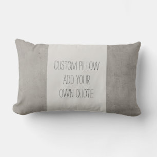 Eigenes Kissen, um auf grauen Streifen ein individ Lendenkissen