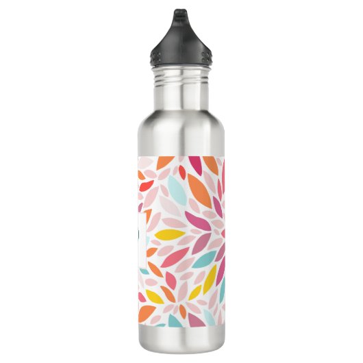 Eigenes Leaf-Mosaikpastellmonogramm Edelstahlflasche (Rechts)