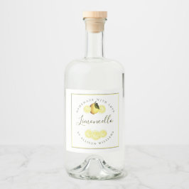 Eigenes Limoncello-Label Alkoholflaschenetikett