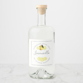 Eigenes Limoncello-Label Alkoholflaschenetikett