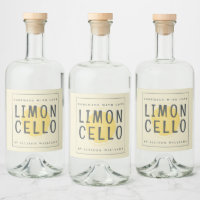 Eigenes Limoncello-Label