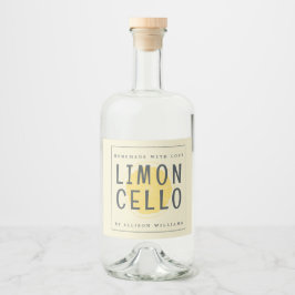 Eigenes Limoncello-Label Alkoholflaschenetikett