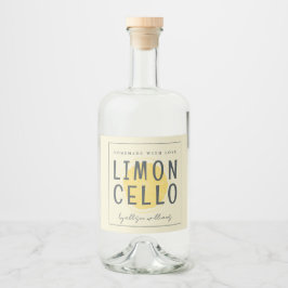Eigenes Limoncello-Label Alkoholflaschenetikett