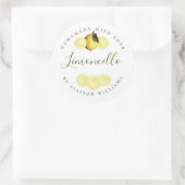 Eigenes Limoncello-Label Runder Aufkleber (Tasche)