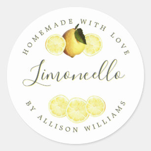 Eigenes Limoncello-Label Runder Aufkleber