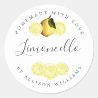 Eigenes Limoncello-Label