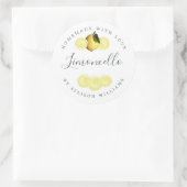 Eigenes Limoncello-Label Runder Aufkleber (Tasche)