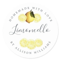 Eigenes Limoncello-Label