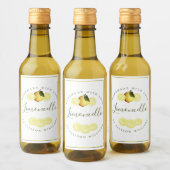 Eigenes Limoncello-Label Weinetikett (Flaschen)