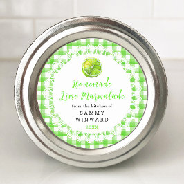 Eigenes Limones Marmalade-Canning-Label Runder Aufkleber