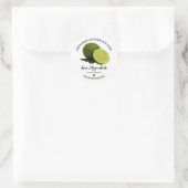 Eigenes Limones Marmalade-Jam-Label Runder Aufkleber (Tasche)