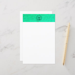 Eigenes Logo aquamarine, raue Oberfläche