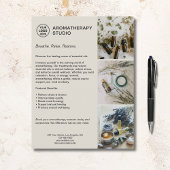 Eigenes Logo Aromatherapie Wellness-Center Werbege Flyer