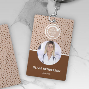EIGENES LOGO Beige Foto  Ausweis