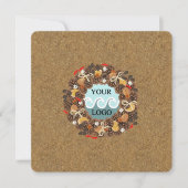 Eigenes Logo Feiertagskarte (Vorderseite)