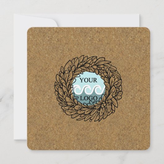 Eigenes Logo Feiertagskarte (Vorderseite)