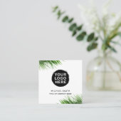 Eigenes Logo feministischer Minimalistischer Logo- Quadratische Visitenkarte (Stehend Vorderseite)