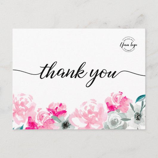 Eigenes Logo für kleine Unternehmen Postkarte (Vorderseite)