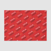 Eigenes Logo für Red Christmas Holly mit Kacheln Seidenpapier (Vorderseite)