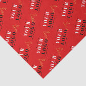 Eigenes Logo für Red Christmas Holly mit Kacheln Seidenpapier (Ausschnitt)