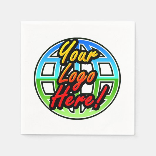 Eigenes Logo für Unternehmen oder Werbezwecke Serviette (Vorderseite)