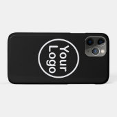 Eigenes Logo hinzufügen | Schwarzer Hintergrund Case-Mate iPhone Hülle (Rückseite (Horizontal))