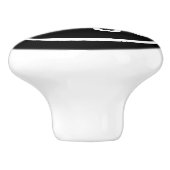 Eigenes Logo hinzufügen | Schwarzer Hintergrund Keramikknauf (Seitenansicht)