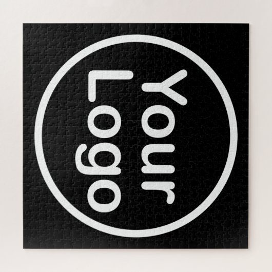 Eigenes Logo hinzufügen | Schwarzer Hintergrund Puzzle (Horizontal)