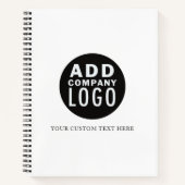 Eigenes Logo hinzufügen | Unternehmen Notizblock (Vorderseite)