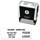 Eigenes Logo Name Rücksendeadresse Stempel (Beispiel)