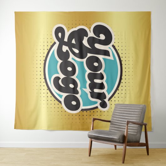 Eigenes Logo oder Bild Wandteppich (Beispiel (Horizontal))