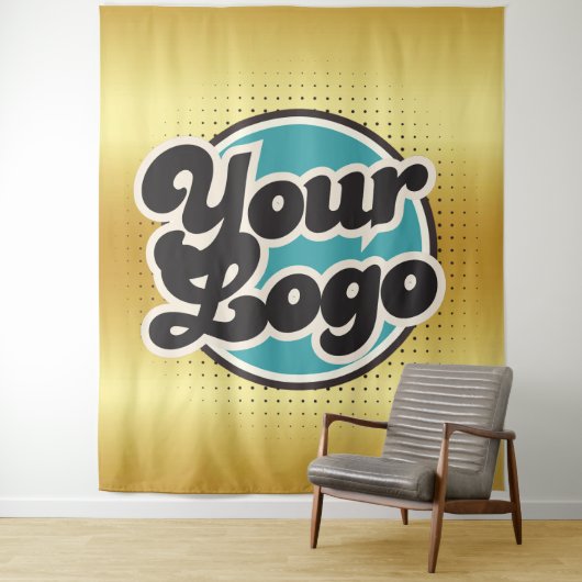 Eigenes Logo oder Bild Wandteppich (Beispiel)