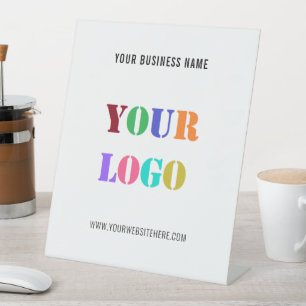 Eigenes Logo oder Foto Name Website Pedestzeichen Sockelschild