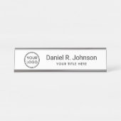 Eigenes Logo Schreibtischnamensplakette (Vorderseite )