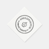 Eigenes Logo Serviette (Ecke)