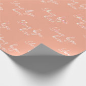 Eigenes Logo stilvoll modern minimalistisch Geschenkpapier (Ecke)